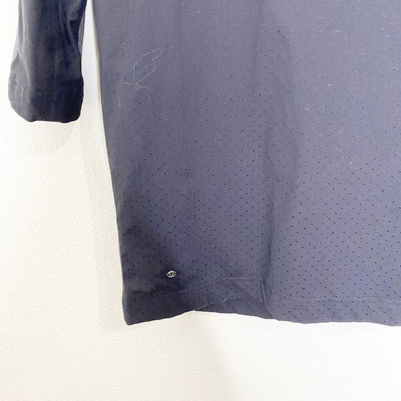 lululemon cacoon car coat black grey long jacket size small - Picture 6 of 9